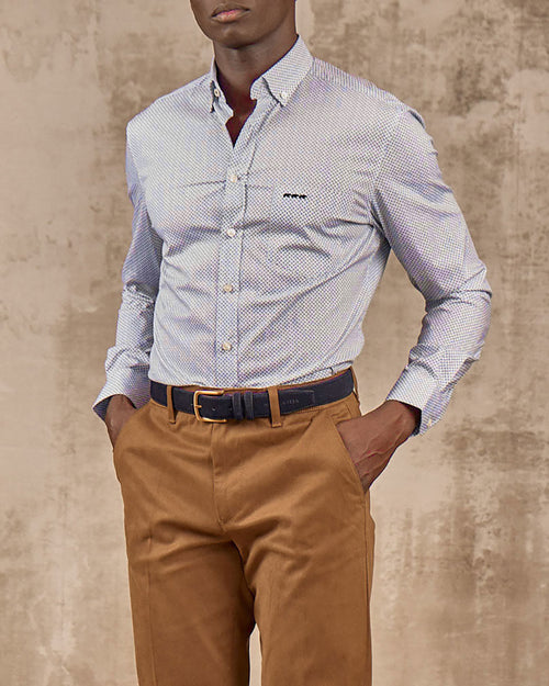 Chemise micro motifs - MISE AU GREEN - 1