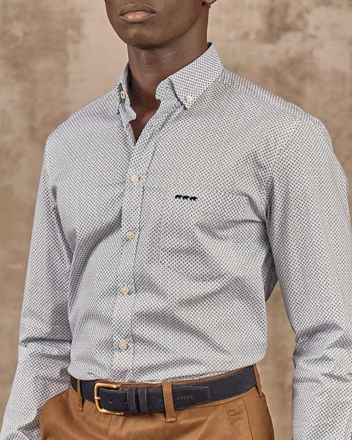 Chemise micro motifs - MISE AU GREEN - 3