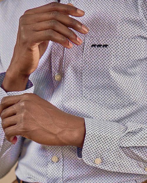 Chemise micro motifs - MISE AU GREEN - 5