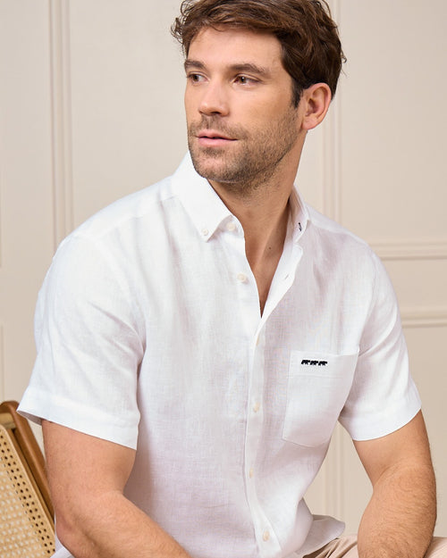 Chemise lin Giulio - MISE AU GREEN - 8