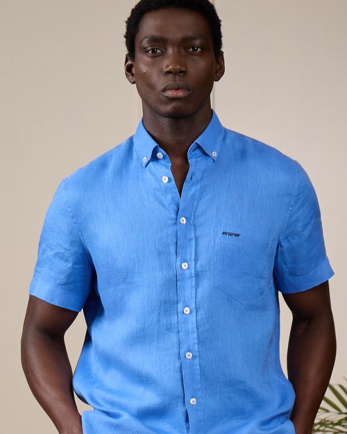 Chemise lin Giulio - MISE AU GREEN - 1
