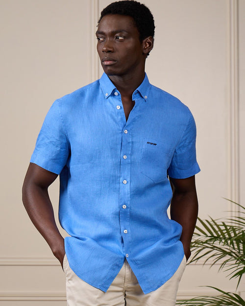 Chemise lin Giulio - MISE AU GREEN - 6