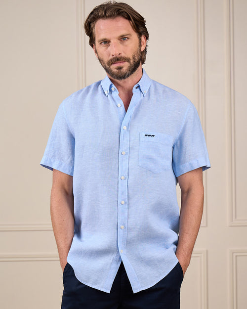 Chemise lin Giulio - MISE AU GREEN - 3