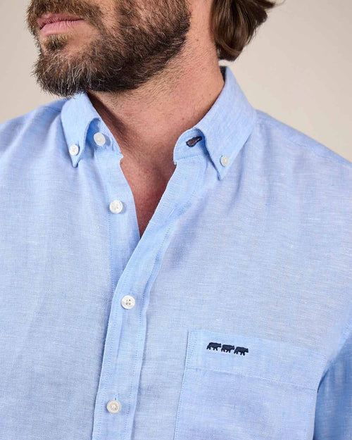 Chemise lin Giulio - MISE AU GREEN - 4