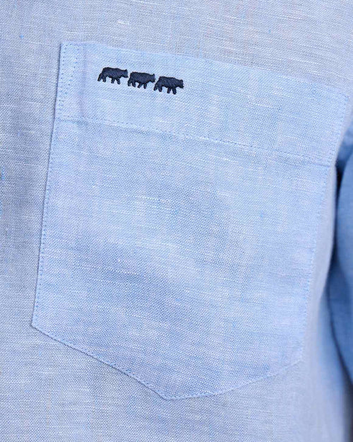 Chemise lin Giulio - MISE AU GREEN - 5