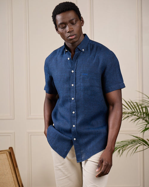 Chemise lin Giulio - MISE AU GREEN - 1