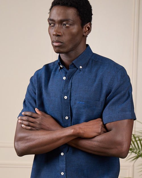 Chemise lin Giulio - MISE AU GREEN - 6