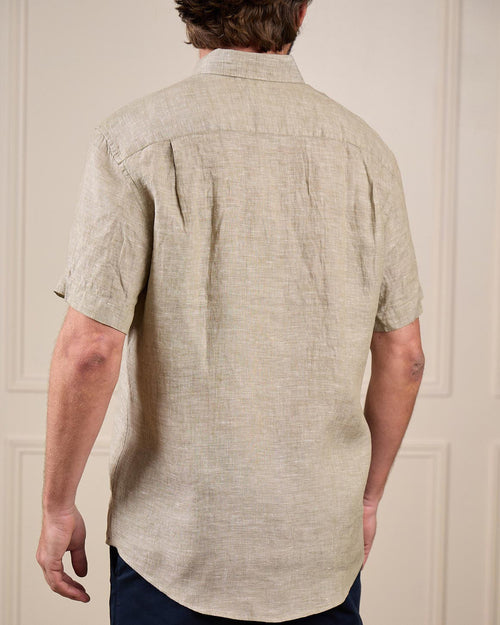 Chemise lin Giulio - MISE AU GREEN - 5