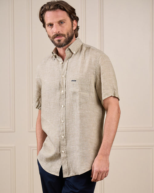 Chemise lin Giulio - MISE AU GREEN - 6