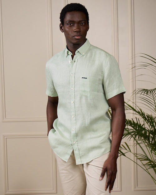 Chemise lin Giulio - MISE AU GREEN - 7