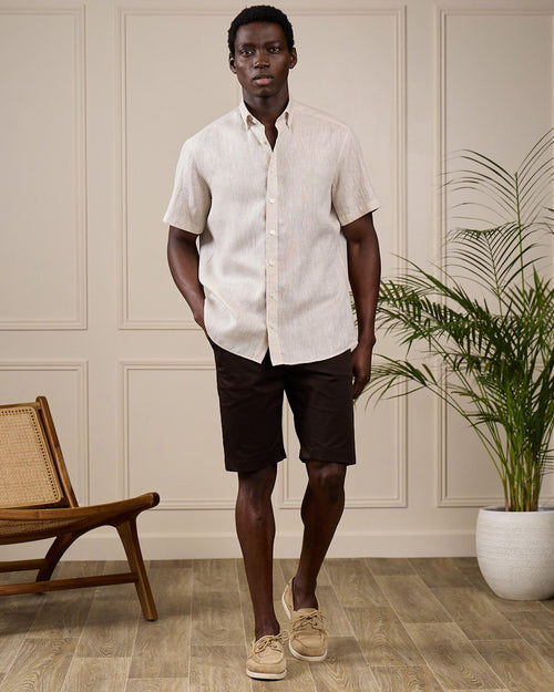 Chemise lin Giulio - MISE AU GREEN - 6