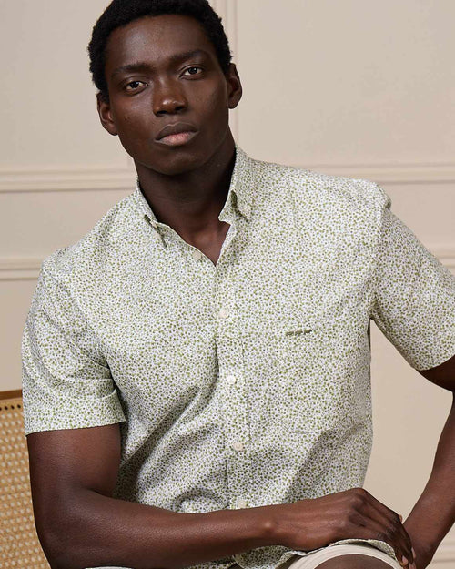 Chemise micro motifs - MISE AU GREEN - 1