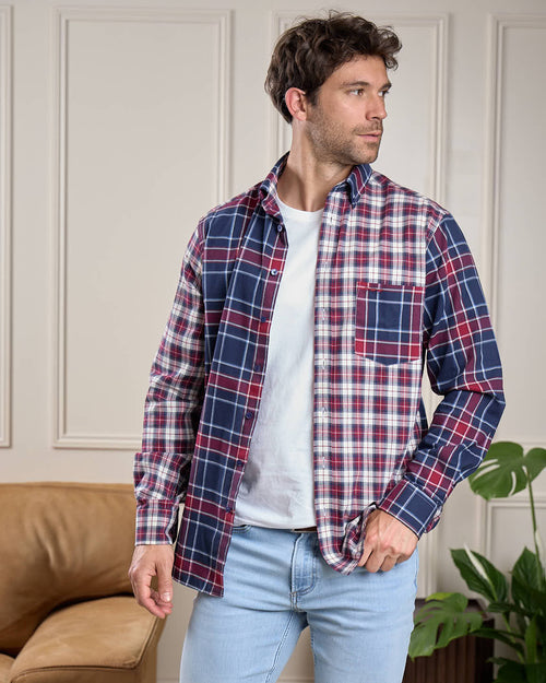 Chemise patch à carreaux Helmut - MISE AU GREEN - 8