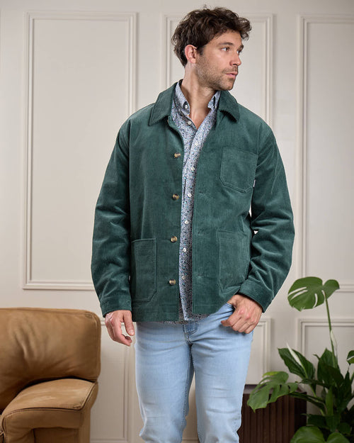 Chemise micro-motifs fleurs - MISE AU GREEN - 7