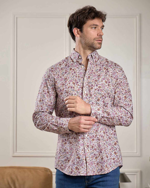 Chemise motif cachemire - MISE AU GREEN - 4