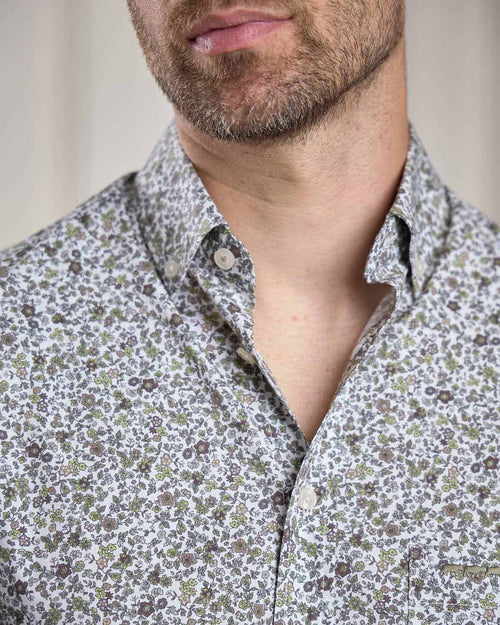 Chemise fleurie Hubert - MISE AU GREEN - 4