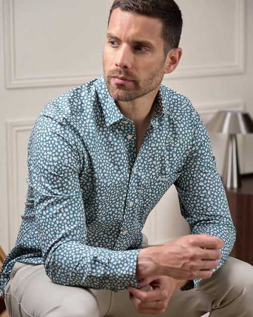 Chemise fleurie cintrée Hulric - MISE AU GREEN - 2
