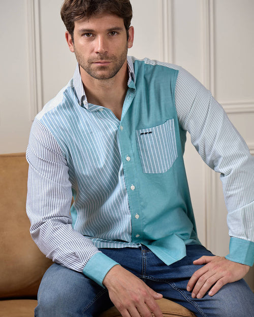 Chemise patch Oxford - MISE AU GREEN - 1