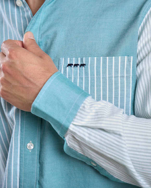 Chemise patch Oxford - MISE AU GREEN - 4
