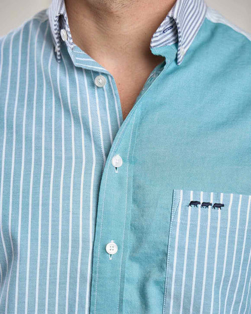 Chemise patch Oxford - MISE AU GREEN - 3