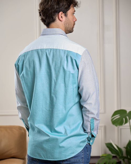 Chemise patch Oxford - MISE AU GREEN - 7