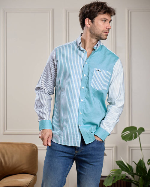 Chemise patch Oxford - MISE AU GREEN - 5