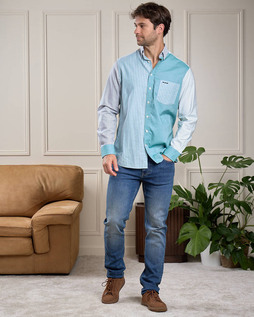 Chemise patch Oxford - MISE AU GREEN - 8