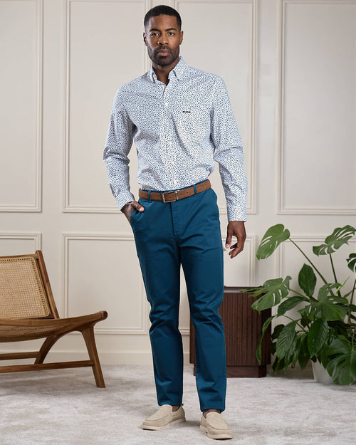 Chino coupe ajustée - MISE AU GREEN - 1