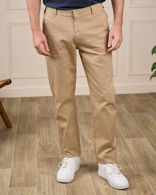 Chino effet piqué - MISE AU GREEN - 1