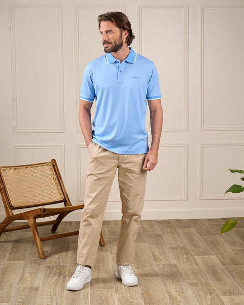 Polo bicolore chiné - MISE AU GREEN - 3