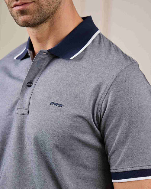 Polo bicolore chiné - MISE AU GREEN - 1