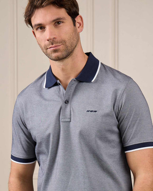 Polo bicolore chiné - MISE AU GREEN - 4