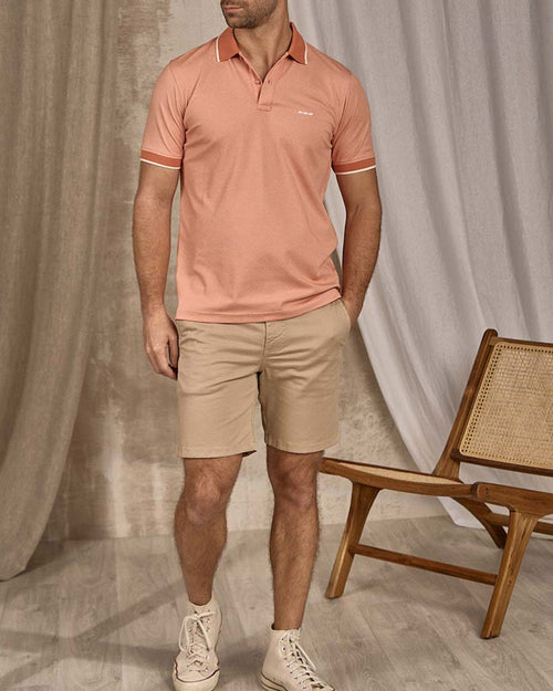 Polo bicolore chiné - MISE AU GREEN - 2