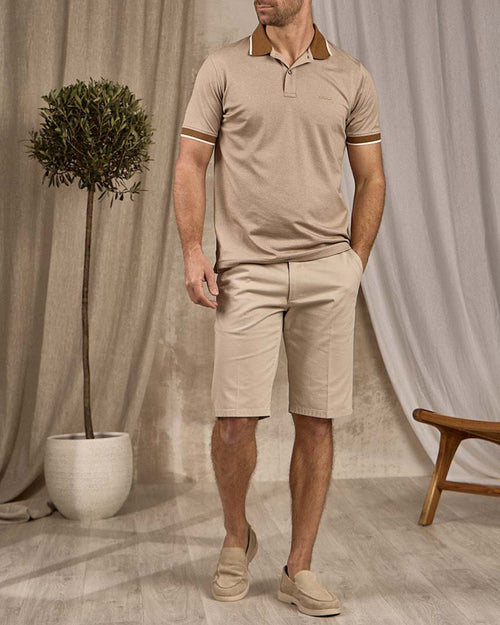 Polo bicolore chiné - MISE AU GREEN - 1