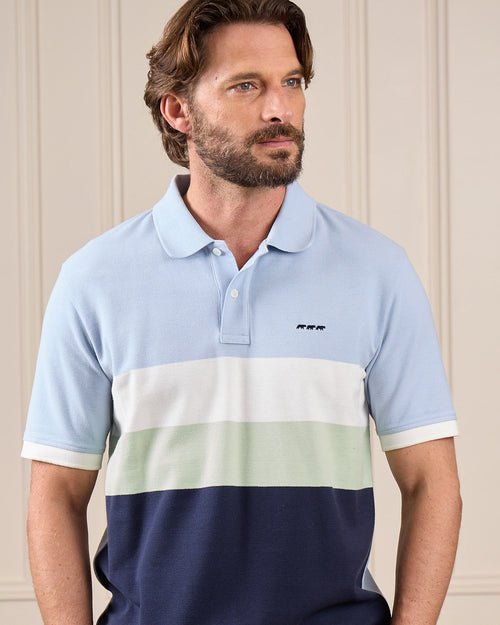 Polo à grosses rayures - MISE AU GREEN - 1