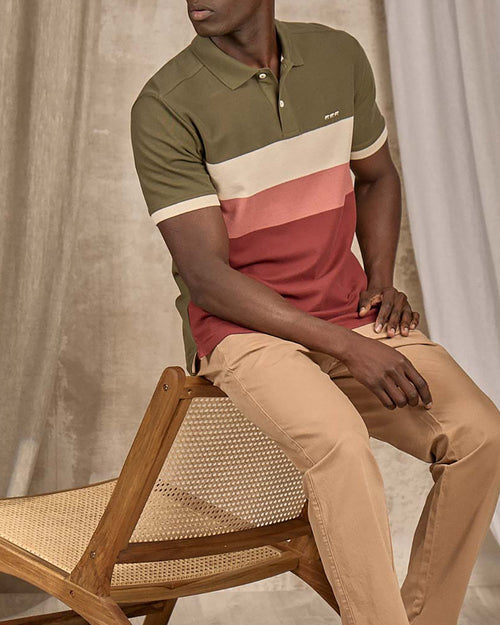 Polo à grosses rayures - MISE AU GREEN - 2