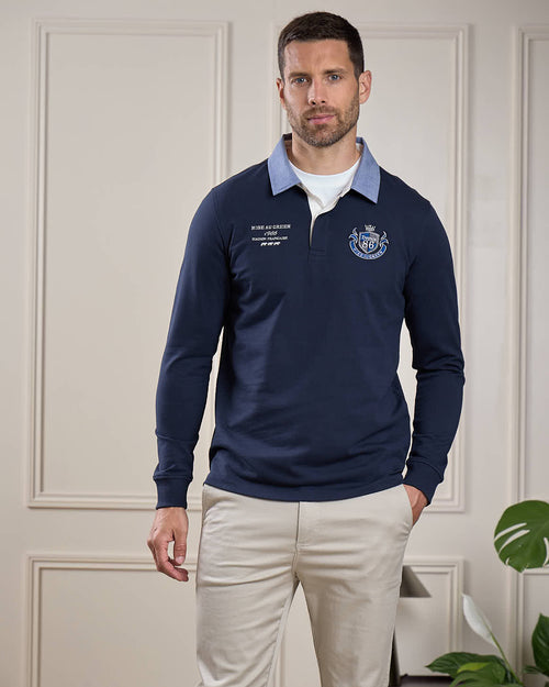 Polo Rugby avec blason - MISE AU GREEN - 8
