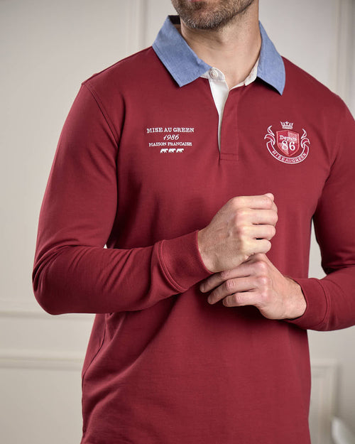 Polo Rugby avec blason - MISE AU GREEN - 1