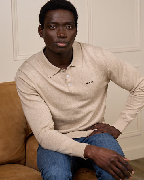 Pull col polo Gaspar - MISE AU GREEN - 1