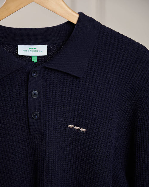 Pull maille gaufrée Guilem - MISE AU GREEN - 1