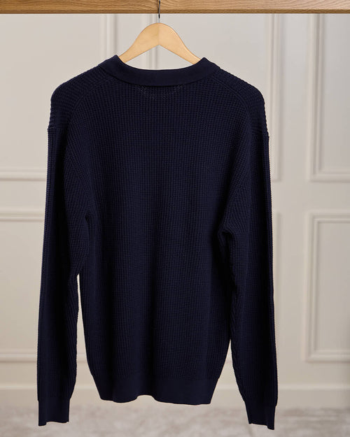 Pull maille gaufrée Guilem - MISE AU GREEN - 5