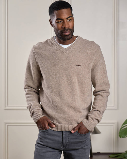 Pull Hervit col V - MISE AU GREEN - 1