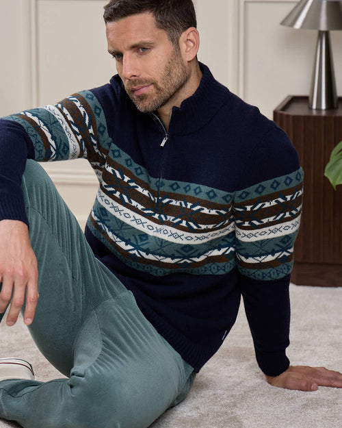 Pull Jacquard norvégien - MISE AU GREEN - 5