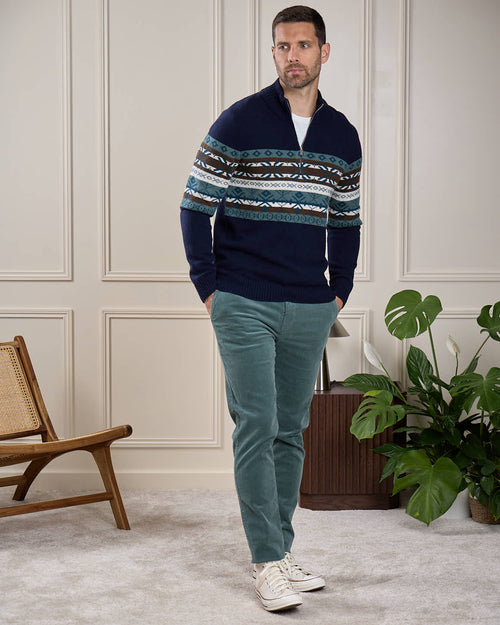 Pull Jacquard norvégien - MISE AU GREEN - 7