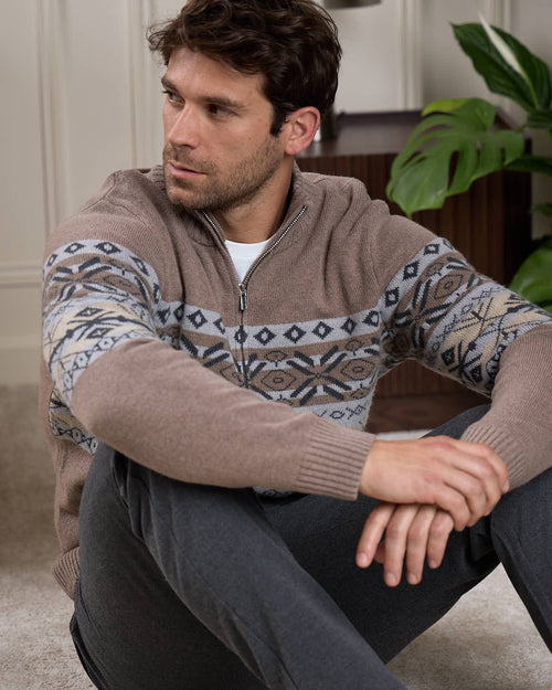 Pull Jacquard norvégien - MISE AU GREEN - 6