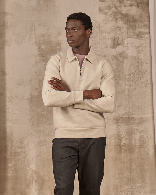 Sweat col polo - MISE AU GREEN - 1