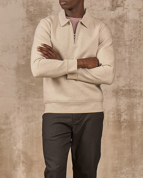 Sweat col polo - MISE AU GREEN - 1