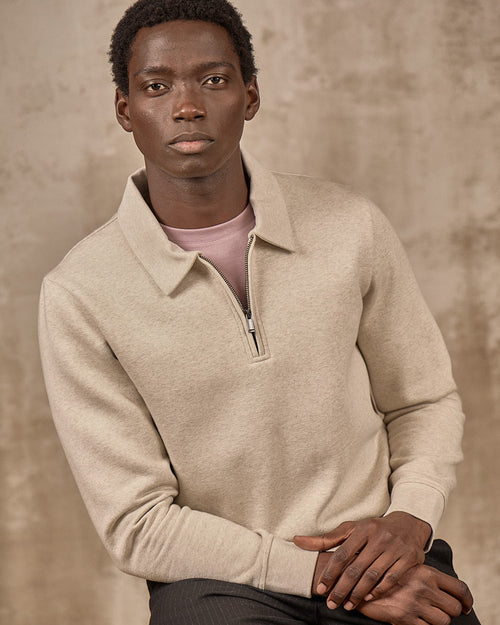 Sweat col polo - MISE AU GREEN - 2