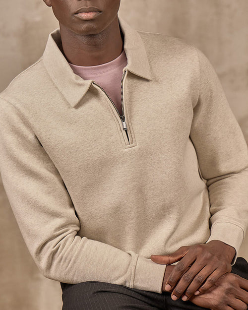 Sweat col polo - MISE AU GREEN - 2