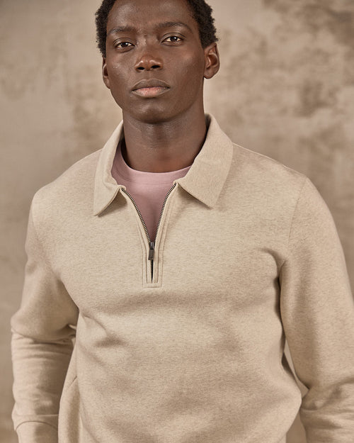 Sweat col polo - MISE AU GREEN - 4